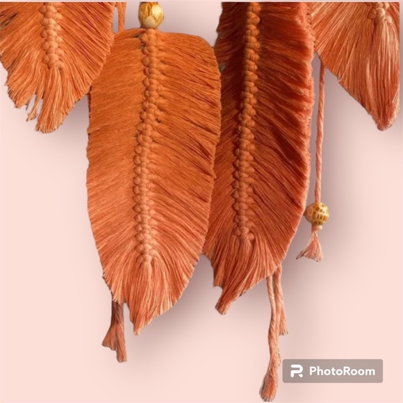 Custom Hand Crafted Macrame Feathered Dream Catcher - Picture 7 of 8